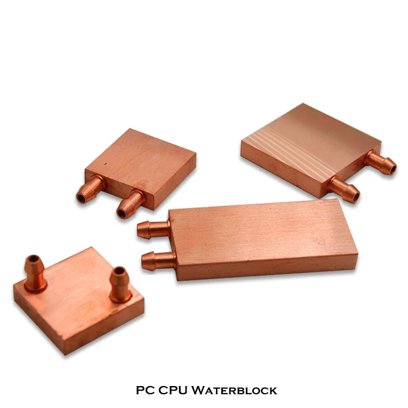 Radiador de bloque de agua de cobre, 40x40, 40x80, disipador térmico GPU para ordenador, placa de refrigeración por agua - imagen 3