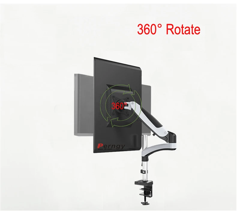 DL-GST112D Desktop17-27 "base de abrazadera con ojal LCD LED soporte para Monitor brazo resorte de Gas montaje de TV de movimiento completo carga 5-15KGKgs - imagen 4