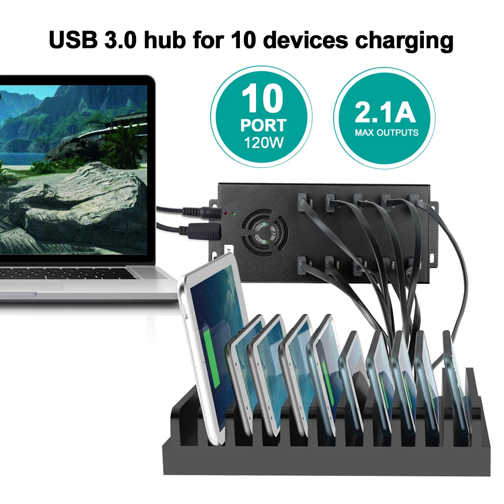 Hub USB-C Multipuerto Carga Rápida y Alta Velocidad de Datos - imagen 2