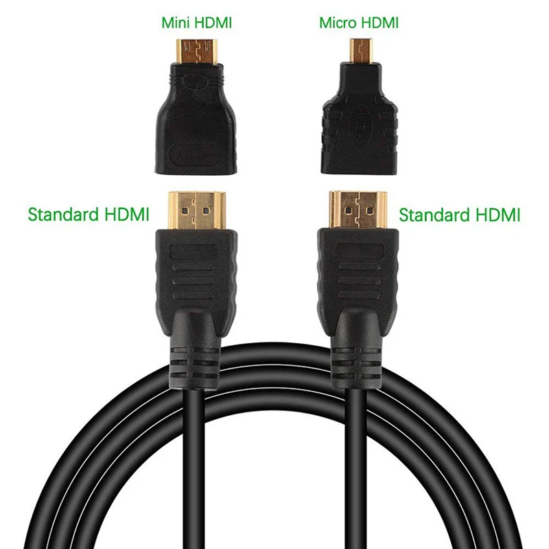Hohe qualität Mini HD-kompatibel adaptador Micro HD stecker 1,5 M 4K HD kabel geeignetwia PS3 HDTV DVD XBOX PC Pro - imagen 2