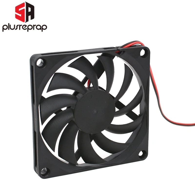Ventilador de refrigeración sin escobillas para impresora Reprap3D, ventilador de plástico de 80x80x10mm, 12V, 24V, 8010 - imagen 2