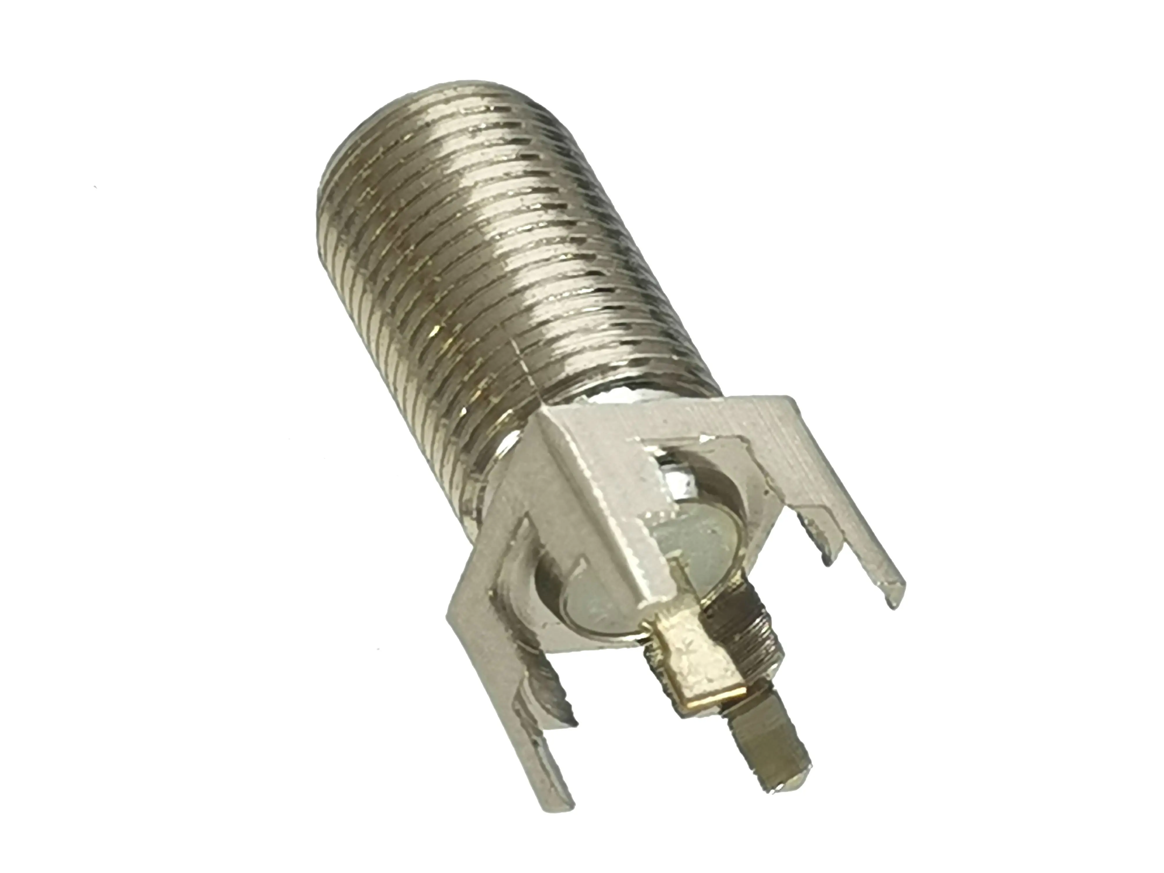 1 Uds conector F TV hembra jack soldadura PCB montaje adaptador RF terminales de cable Coaxial alta calidad - imagen 2