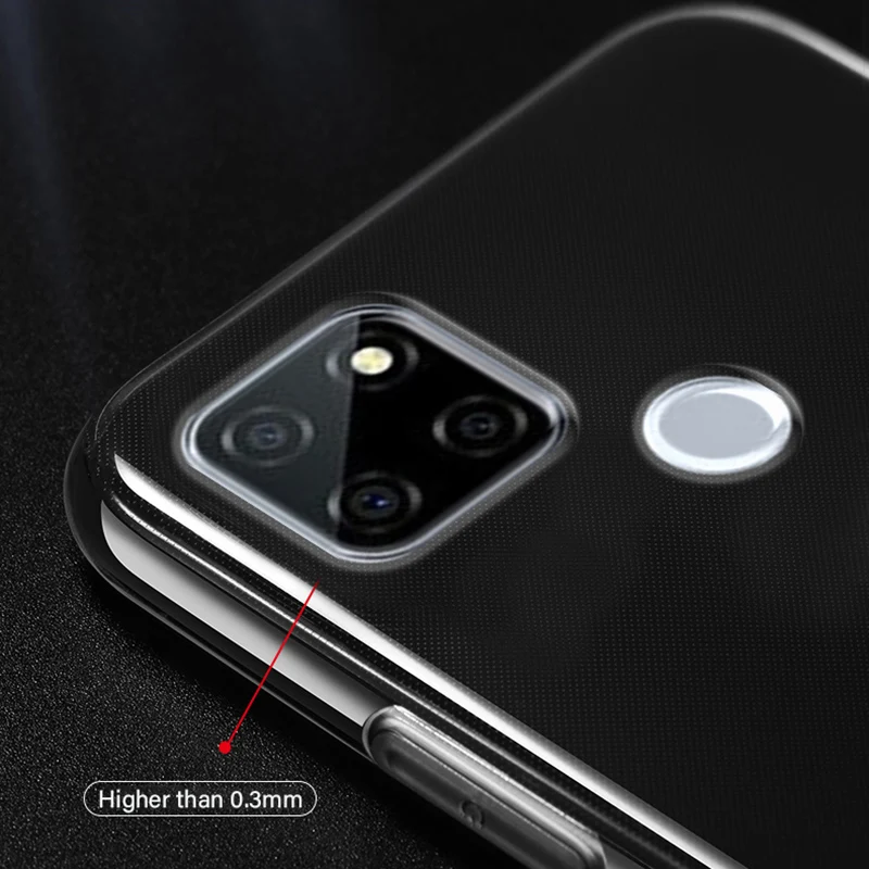 Funda trasera de silicona TPU para OPPO Realme, V3, V5, V15, 5G, versión Global, Funda transparente de Gel Realme V3 - imagen 3