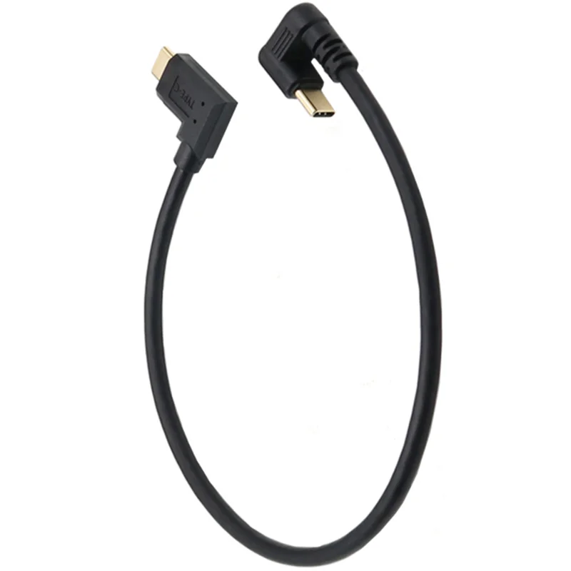 Cable USB 3,1 de alta velocidad de 10Gbps, 4K, 60Hz, 10Gbps, tipo C, macho a macho, para teléfono móvil, pantalla de ordenador, adaptador de codo en forma de U para coche - imagen 5