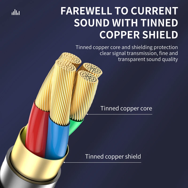Cable Auxiliar 3.5mm Macho Codo para Auriculares Coche Samsung Xiaomi - imagen 4