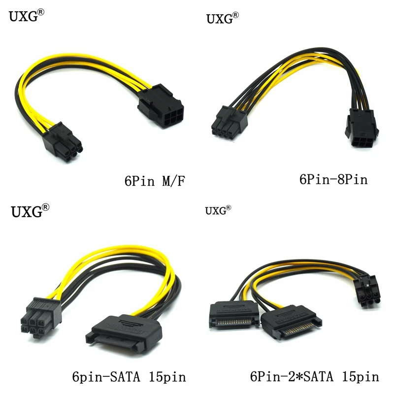 Cable Adaptador SATA a PCI Express 6 pines Tarjeta Gráfica - imagen 4