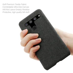 LG V50 ThinQ 5G – Funda Tela Rígida Retro Delgada Antigolpes
