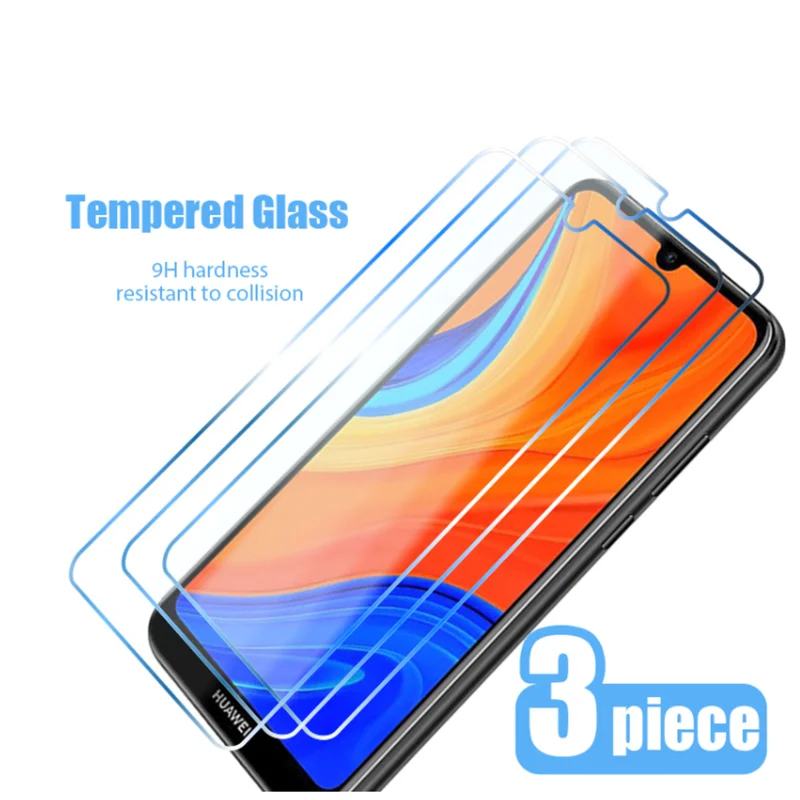 ¡3 piezas! Vidrio templado para Huawei P30 Lite P40 protectores de pantalla para Huawei Y9 Y7 Y6 Y5 2019 película en Y6p Y9S Y7a Y8p Y6S Y7p Y5p