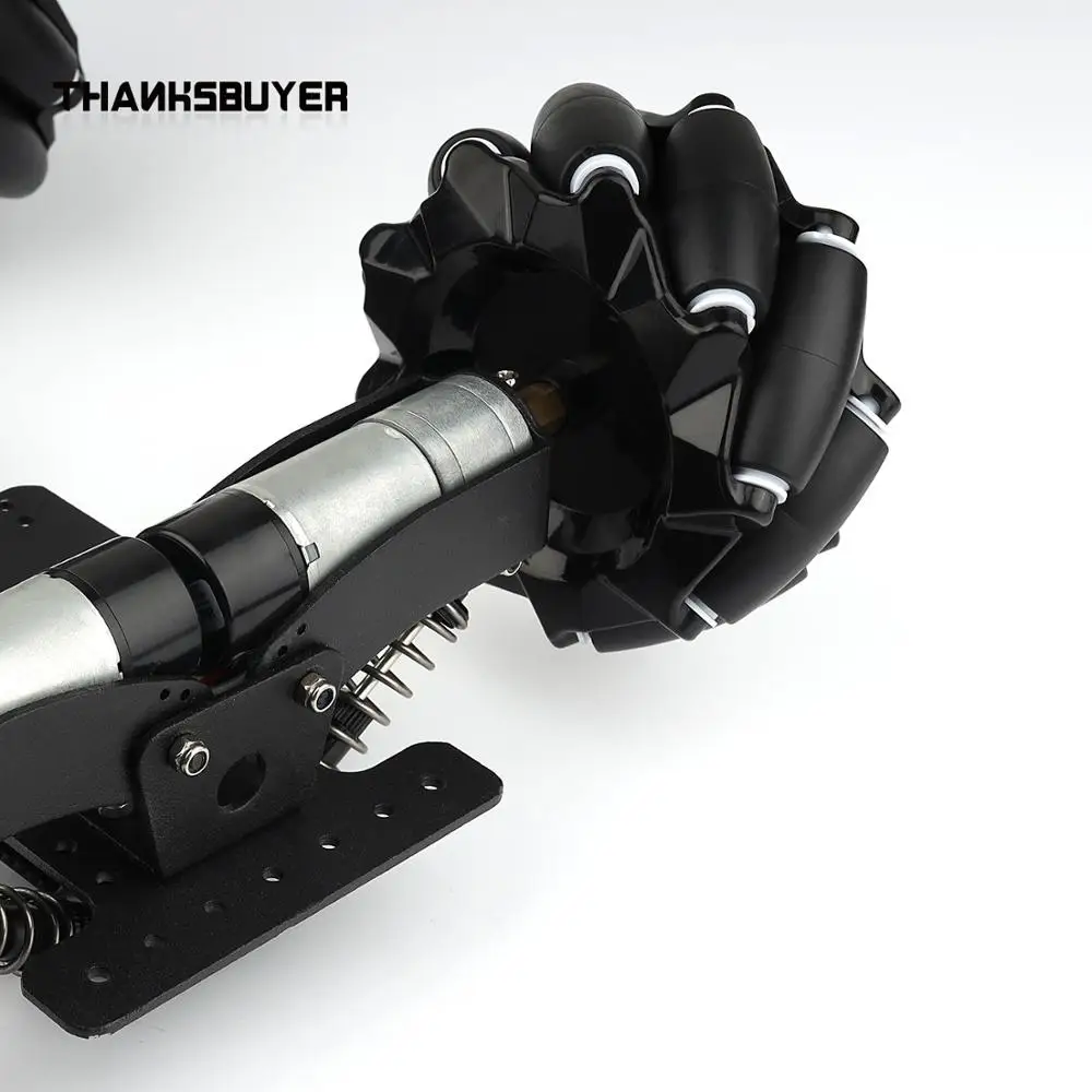 Kit de chasis de coche robot con rueda Mecanum omnidireccional para suspensión ajustable sin montar - imagen 5