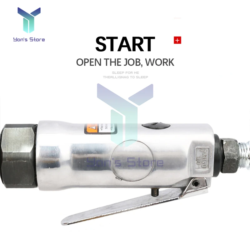 Mini llave de trinquete neumática de vástago recto, aleación de alta calidad, 3/8 1/4, cabeza cuadrada, 10mm, 6,3mm, herramienta de reparación de desmontaje auxiliar - imagen 2