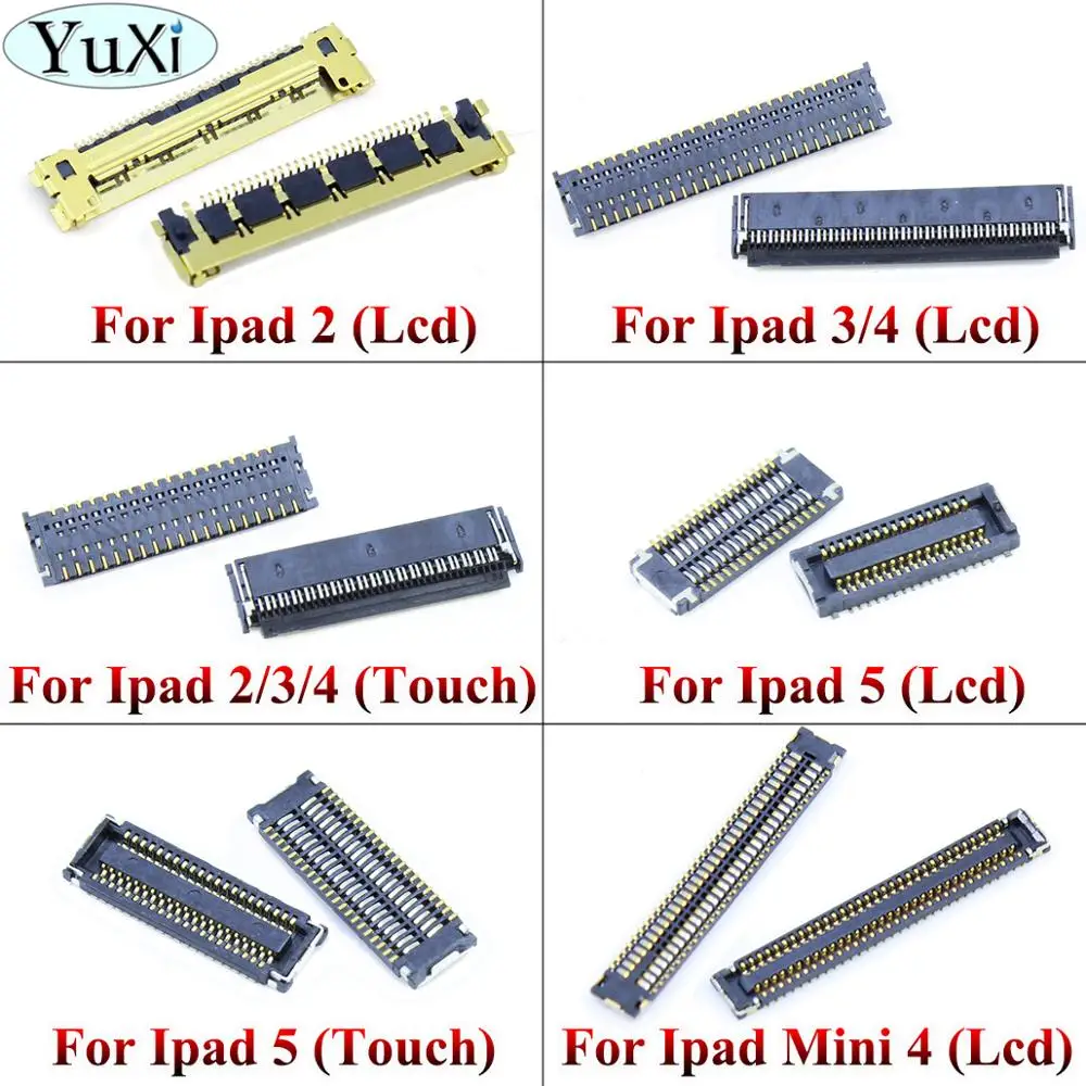 YuXi-pantalla táctil LCD, conector FPC para iPad 2, 3, 4, 5, placa base para Ipad Mini 4