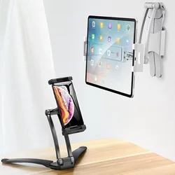 Soporte Ajustable Escritorio 5-13" - Aluminio Plegable para Móvil y Tablet