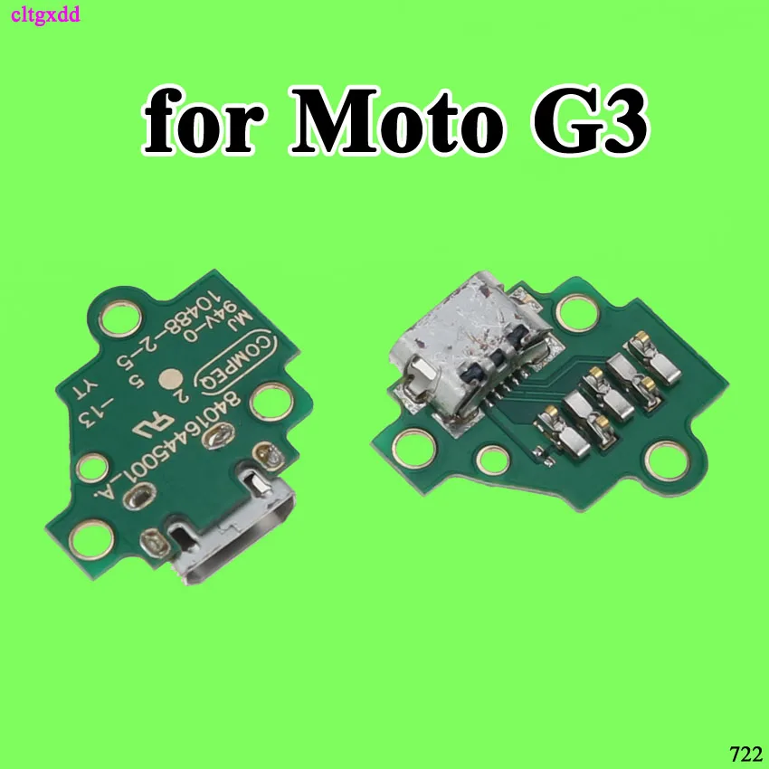 Cltgxdd-estación de carga USB, Conector de enchufe jack, cargador flexible para cable motorola, para Moto G3, XT1540, XT1541, XT1548, 1 ud.