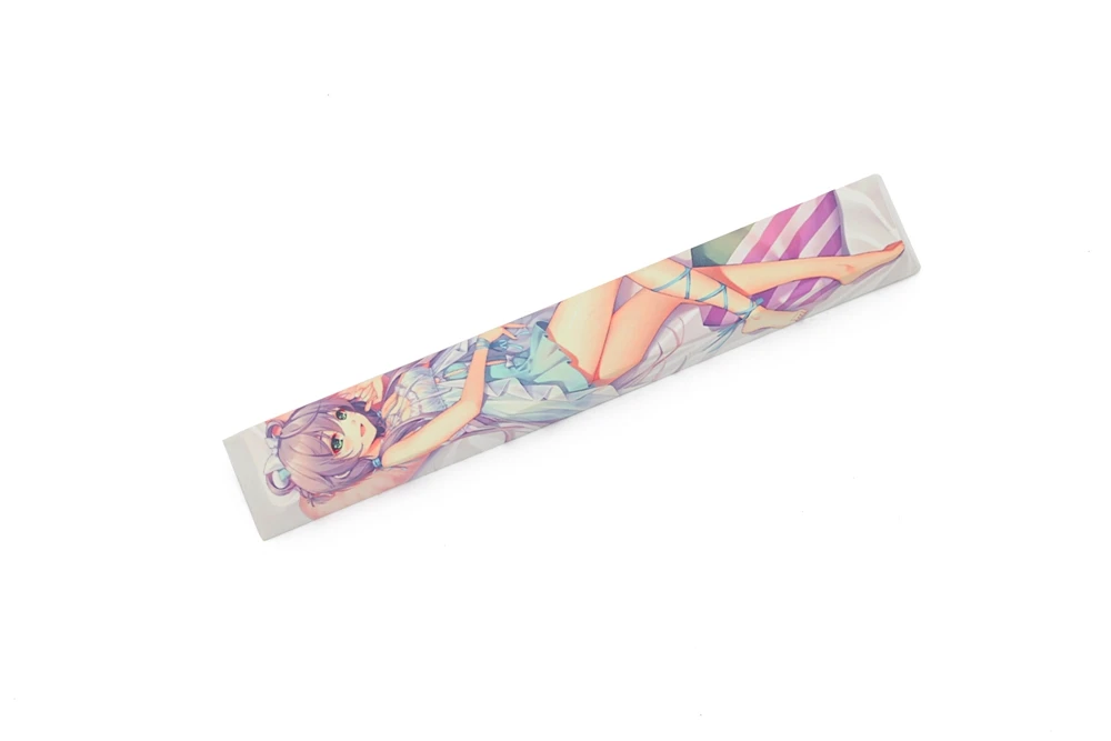 Novedad integral tinte subbed teclas Barra espaciadora pbt de teclado mecánico Luo Tianyi ルオ・テンイ - imagen 2