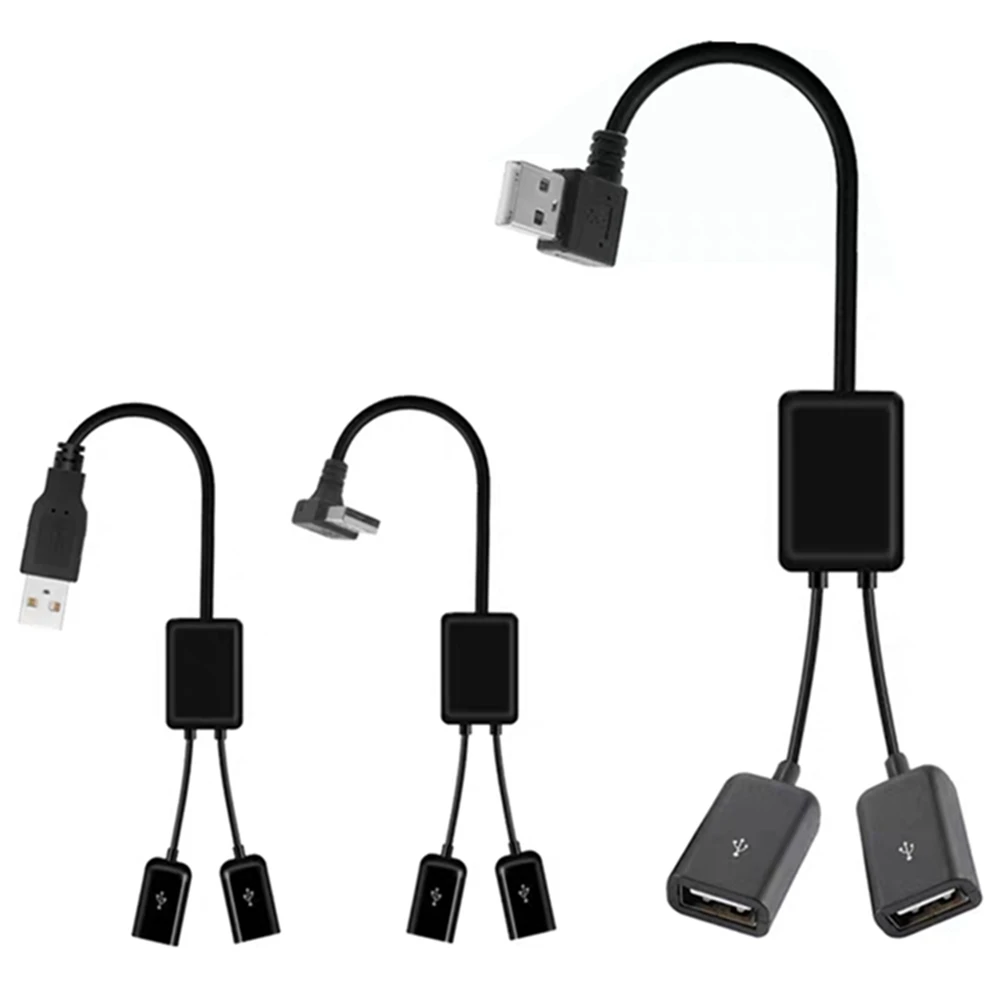 Codo de ordenador a bordo, extensor USB dual, uno para dos vehículos, navegación, datos, carga, divisor, ratón de impresión