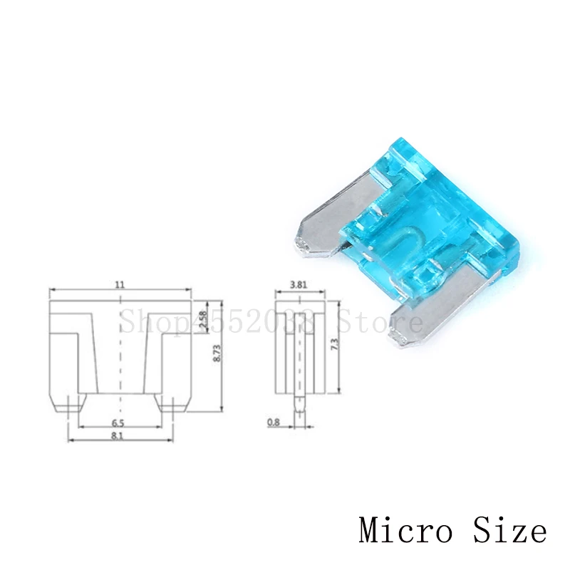 Fusible de alta calidad para coche, juego de Mini fusibles de cuchilla estándar 5A, 7,5a, 10A, 15A, 20A, 25A, 30A, 40A, 20 Uds. - imagen 3