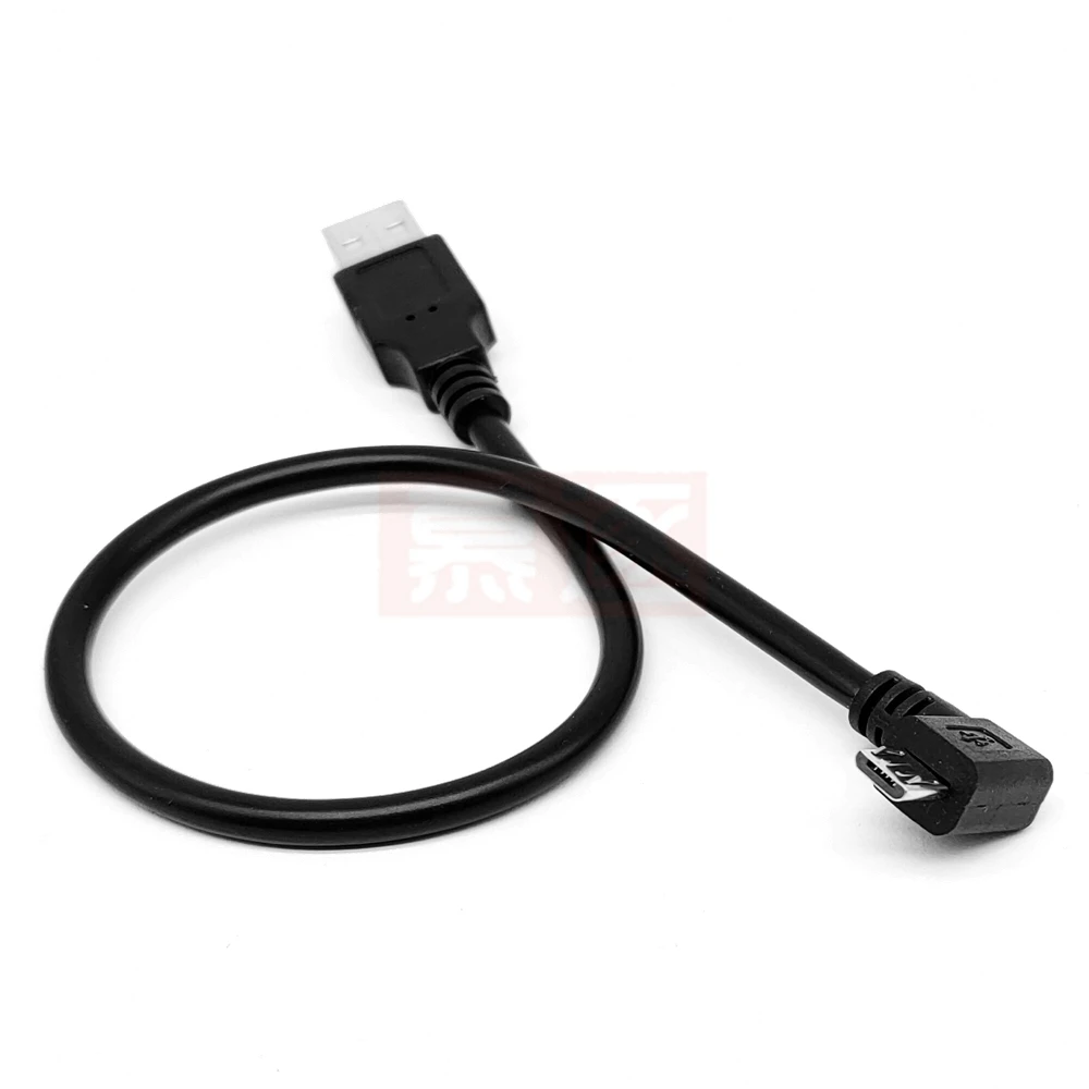 Cable de carga de datos micro USB con codo superior e inferior, cable corto de datos universal para teléfono móvil Android USB - imagen 4