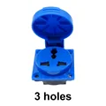 3 holes
