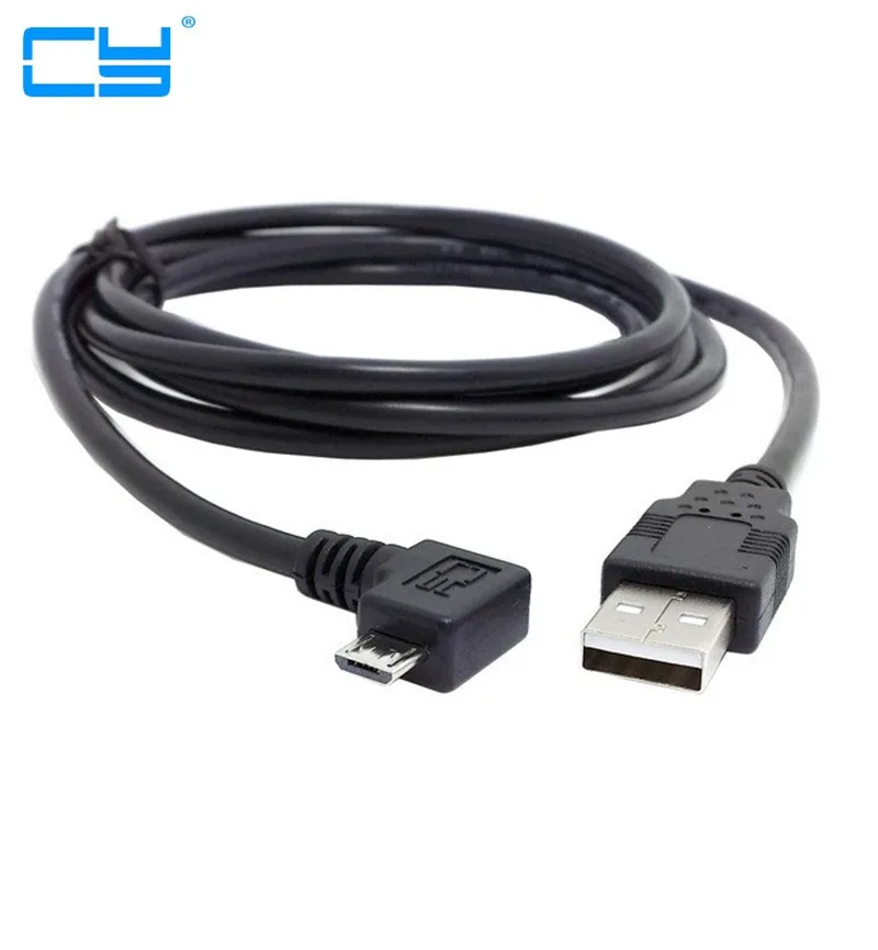 0,25 m 1 m 1,5 m 3 m 5 m ángulo recto 90 grados Micro USB 5 pines macho a USB Cable de carga de datos para teléfono celular y tableta - imagen 2