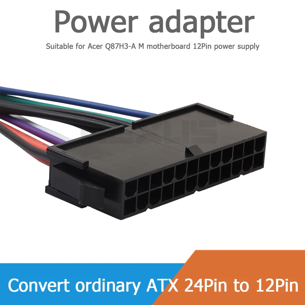 Adaptador de Cable de alimentación de la placa base, fuente de alimentación ATX de 24 a 12 Pines, 15cm, 12 Pines, Q87H3-AM para Acer, 12 pines - imagen 5