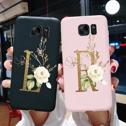 Samsung Galaxy S7 edge Funda Silicona Suave con Letras Bonitas