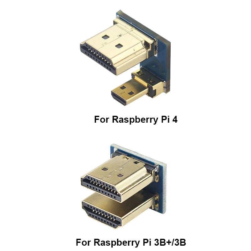 Raspberry Pi 4 1080P adaptador compatible con HDMI convertidor macho a macho para Raspberry Pi 3B +/3B pantalla de 3,5 pulgadas pantalla táctil de 5 pulgadas - imagen 2