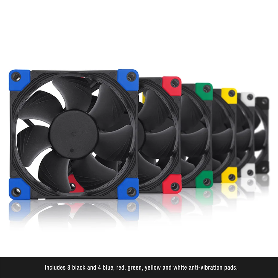 Noctua NF-A8 PWM Chromax.black.swap 80mm radiador de caja de computadora ventilador silencioso 12V 4 pines ventiladores enfriadores de CPU - imagen 2