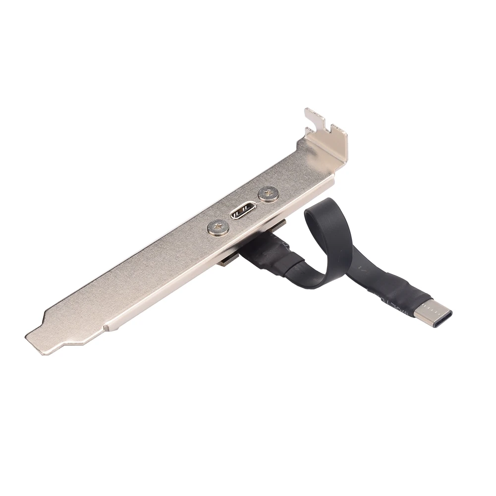 Cable de extensión plano USB 3,1 tipo C a tipo C, Cable FPC plegable de 90 grados macho a hembra con soporte para fotografía aérea FPV