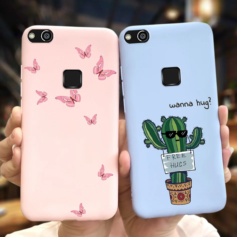 Funda de teléfono con flor de lavanda para Huawei P10 Lite, carcasa suave de TPU, mariposa de vaca bonita, P10Lite P 10 Lite, WAS-LX1 - imagen 2