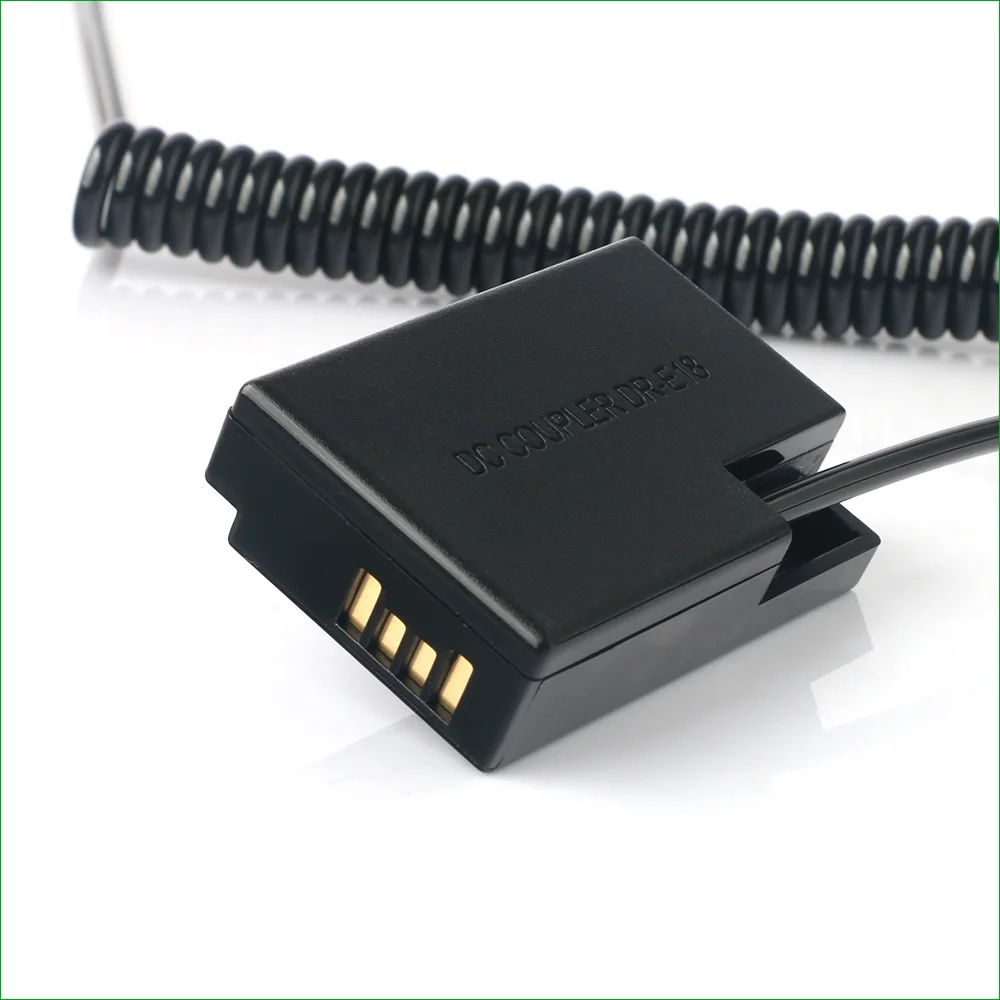 Conector de alimentación de acoplador de CC de 5,5x2,1 a DR-E18, batería ficticia LPE17 para Canon EOS Kiss X8i X9 X9i X10 Rebel SL2 SL3 T6i T6s T7i T8i - imagen 4