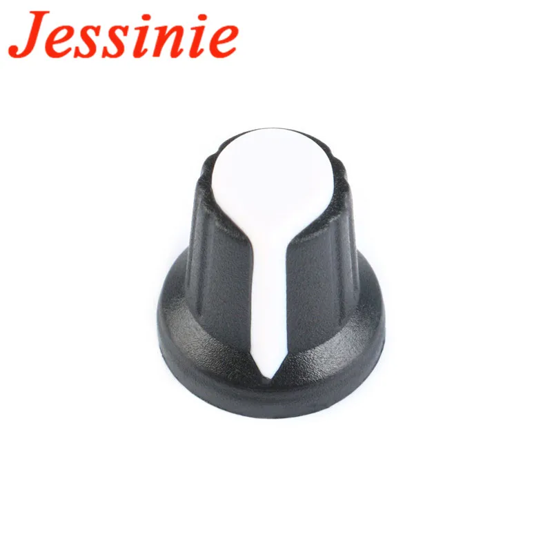 Kit de perilla de potenciómetro WH148, tapa de perillas de plástico, orificio de eje de 6mm, AG2, amarillo, naranja, azul, blanco, rojo, 5 valores x 6 piezas = 30 piezas, 30 piezas por lote - imagen 4