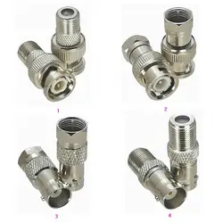 Adaptador F a BNC – coaxial RF 50 ohm – latón