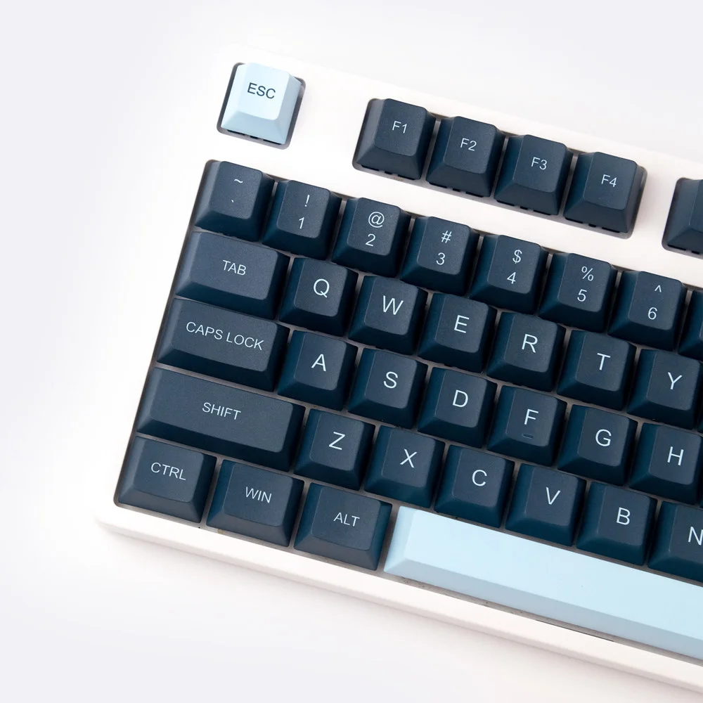 Juego de 128 teclas GMK KAT Comet, teclas de sublimación de tinte PBT, teclas de perfil de cereza con novedades R1 1.75U 2U - imagen 2