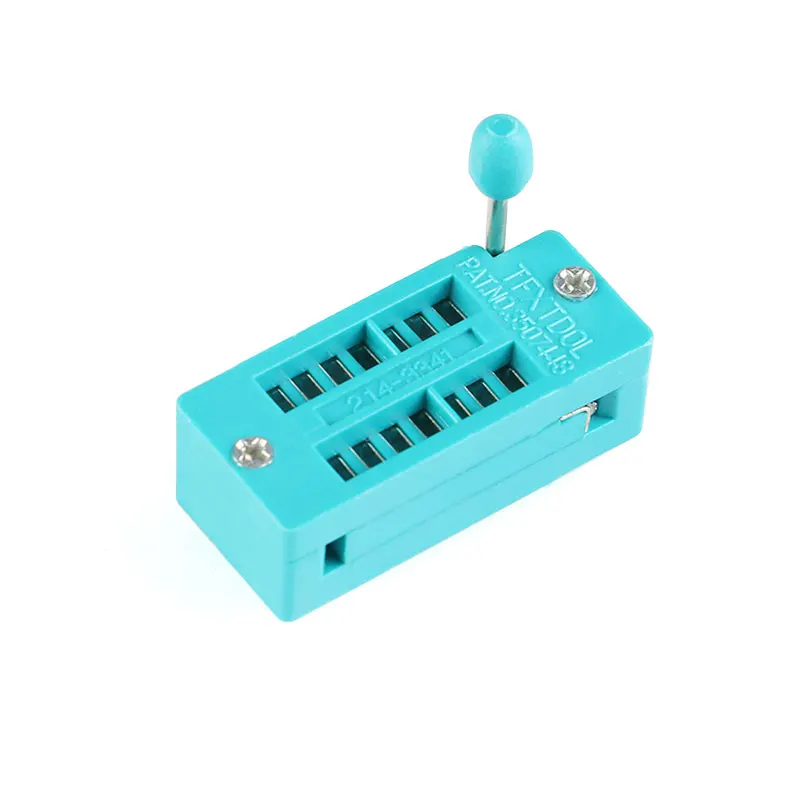 Zócalo de asiento con cerradura IC, 2,54 MM, 14P, 16P, 20P, 24P, 28P, 40 P, DIP, Universal, ZIF, IC, tipo de soldadura, circuito integrado, Pin 28, 40 P - imagen 2