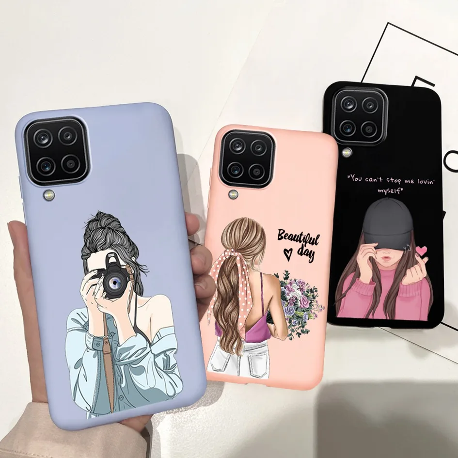 Funda trasera con corazón encantador para Samsung Galaxy A12, A42, 5G, A 12, SM-A125F, A 42, 5G - imagen 5