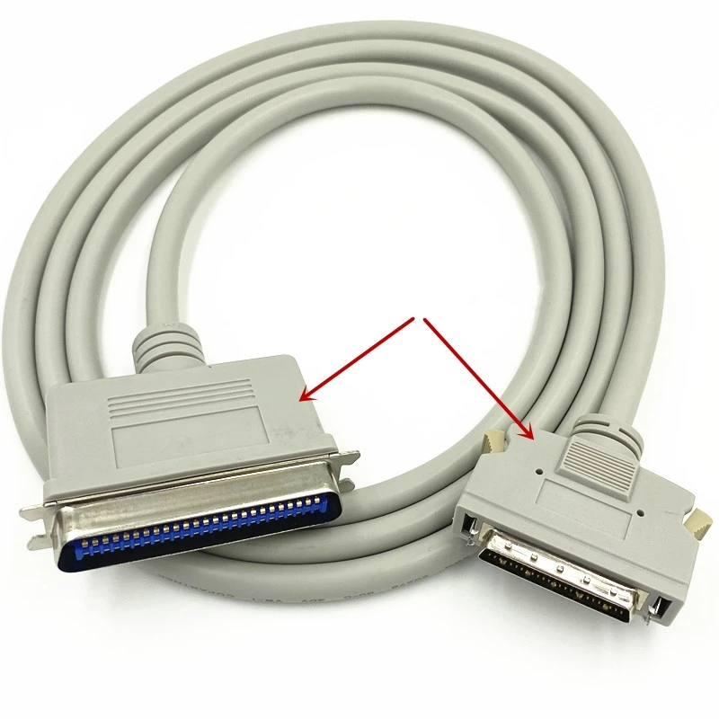 Cable SCSI HPDB50 DB50 macho a gran CN50, Cable de escáner macho, metralla a presión - imagen 3