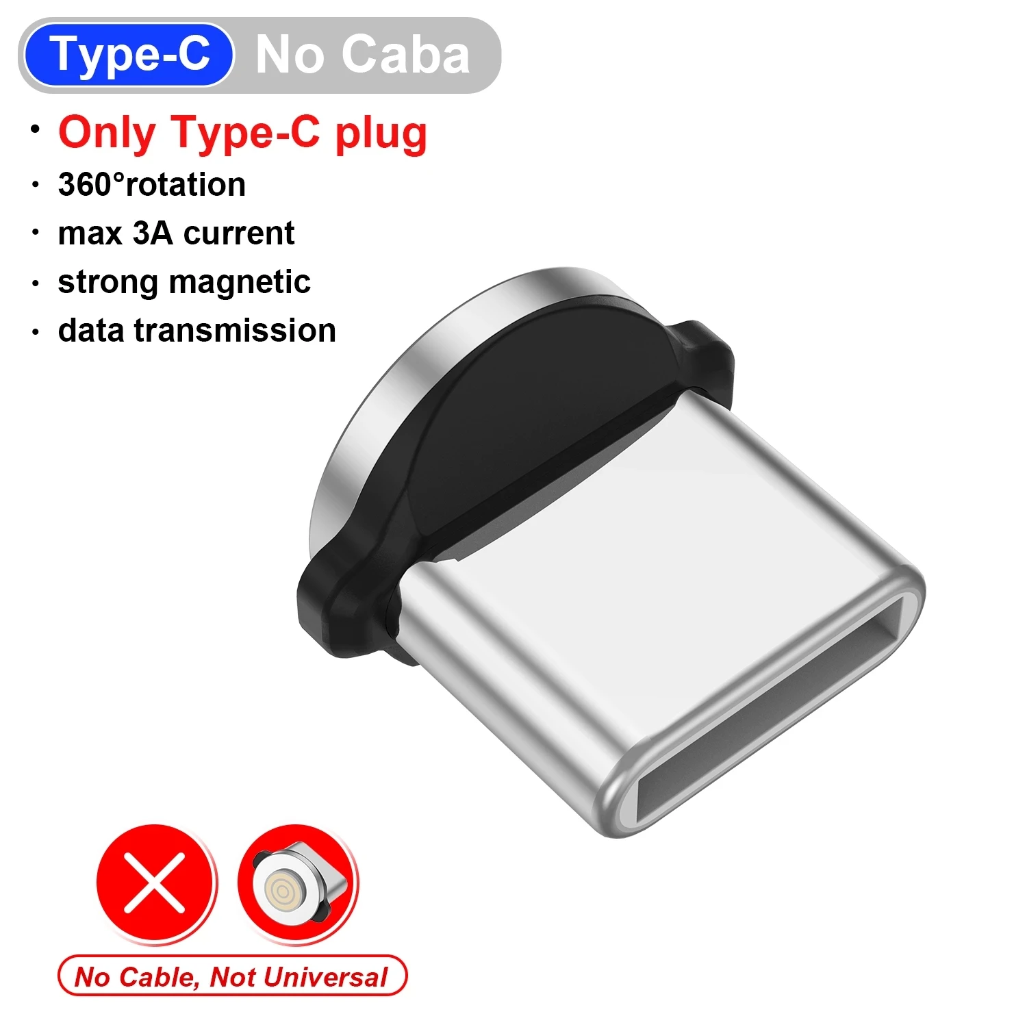 GTWIN-Cable magnético tipo C, adaptador de Cable de carga rápida, Micro Usb, para iPhone y Huawei, 9 unidades - imagen 4