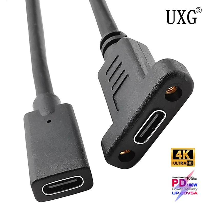 Adaptador USB-C Hembra Montaje en Panel 10Gbps - imagen 2