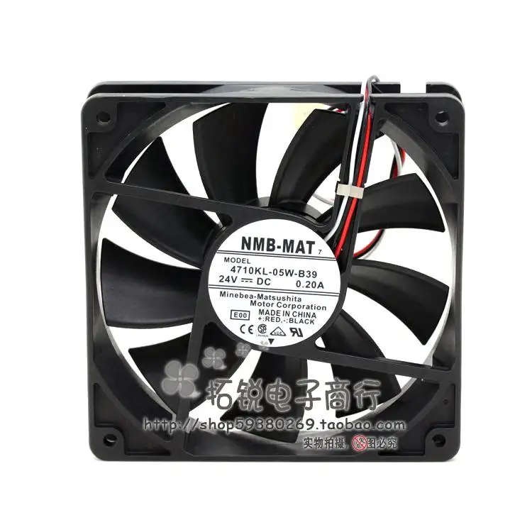 Ventilador inversor de alarma de parada NMB 4710kl-05w-b39, 24V, 0.2a, 12cm, 12025