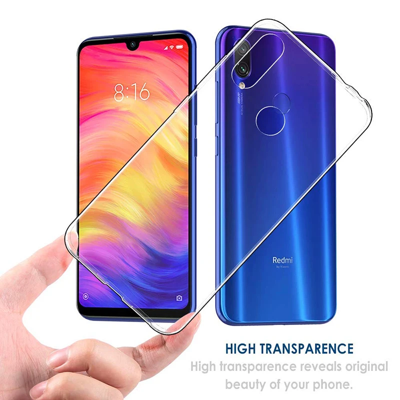 Fundas de teléfono de silicona TPU para Xiaomi Redmi Y3 contraportada ultrafina transparente 360 protectora RedmiY3 versión India Airbag - imagen 3
