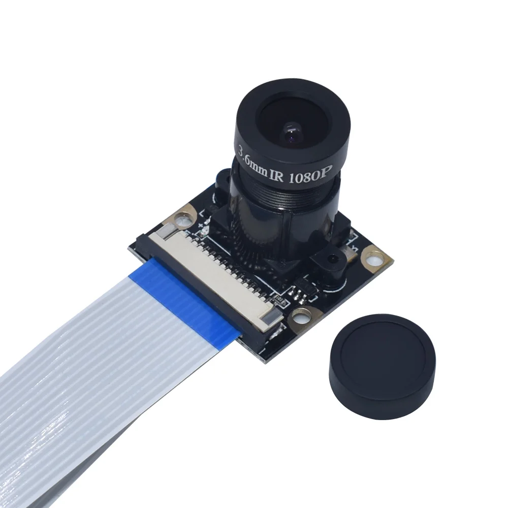 Raspberry Pi 4 Cámara ojo de pez de visión nocturna, 5MP, OV5647, 70/95/160 grados, cámara Focal ajustable para Raspberry Pi 3 Modelo B Plus - imagen 5