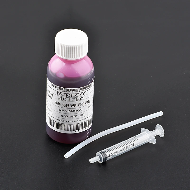 Kits de solución de limpieza líquida para reparación de cabezales de impresión, 100ML, para Epson, Canon, HP Brother, impresora de inyección de tinta