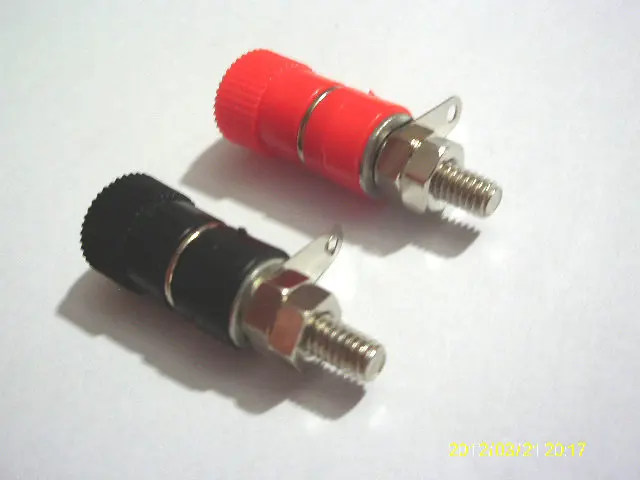 Terminal de altavoz de poste de encuadernación de 40 piezas para conector Banana de 4mm, color rojo y negro, nuevo - imagen 4