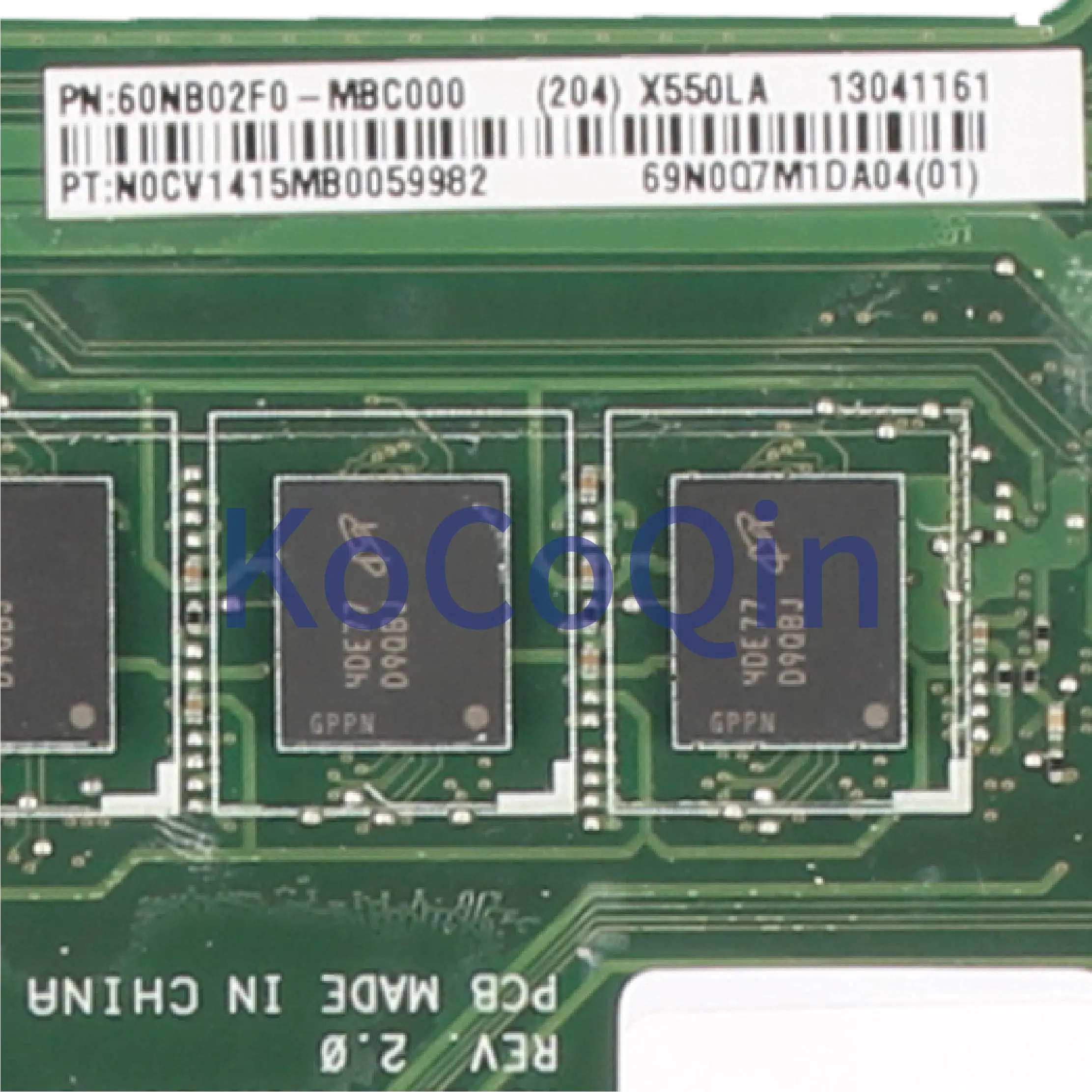 KoCoQin-placa base para portátil ASUS X550LC, placa madre REV: 2,0 I3-4010U SR16Q - imagen 5