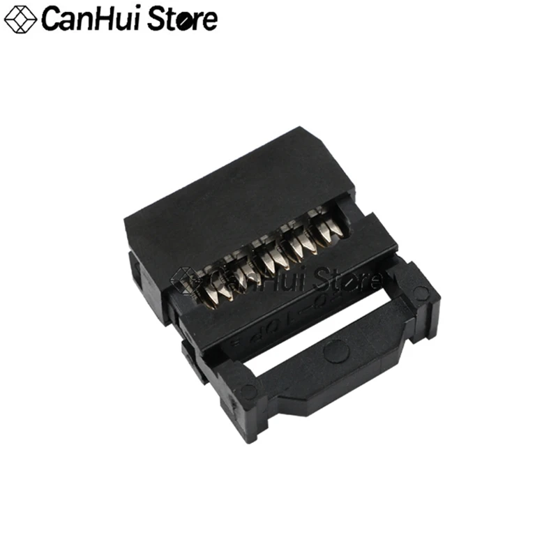 Conector JTAG ISP de doble fila, conector hembra 2x5PIN 10PIN 10P para DC3 IDC BOX, 10 piezas, FC-10p, 2,54 MM