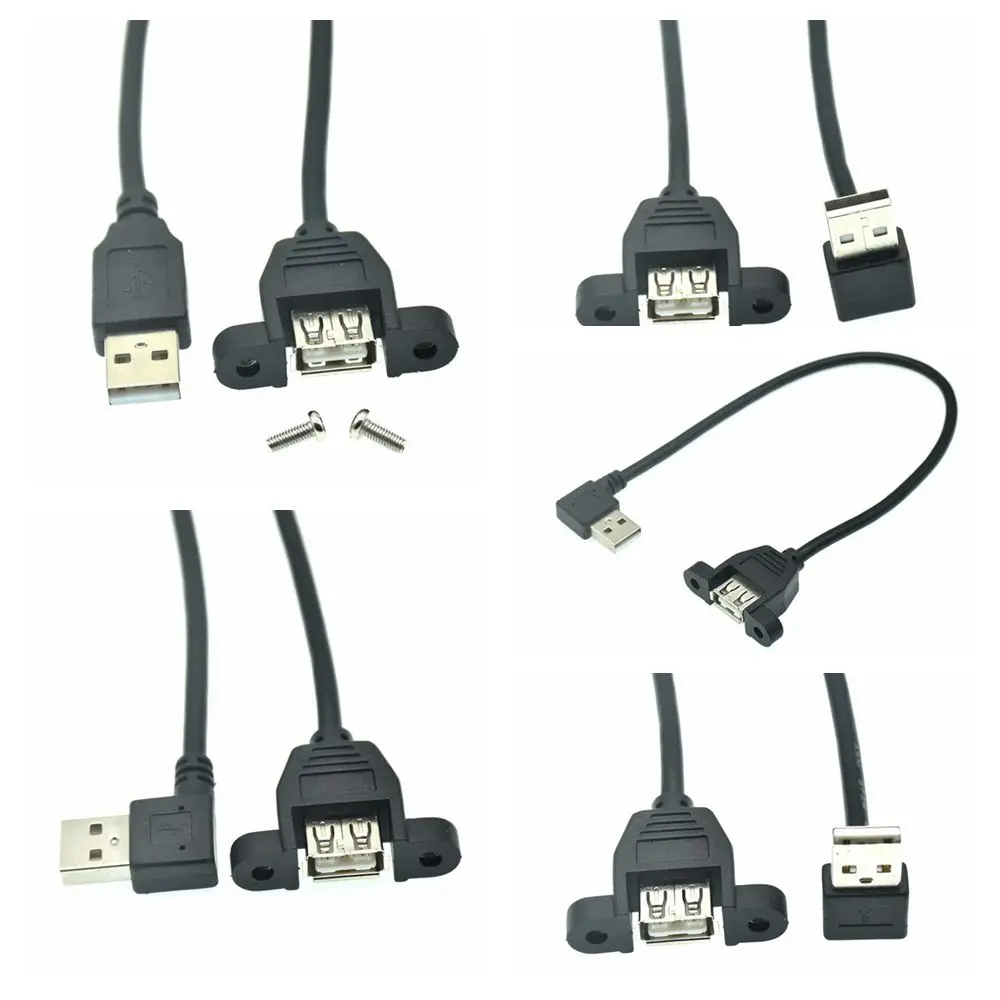 Cable Extensión USB Panel Macho-Hembra Ángulo Recto - imagen 4
