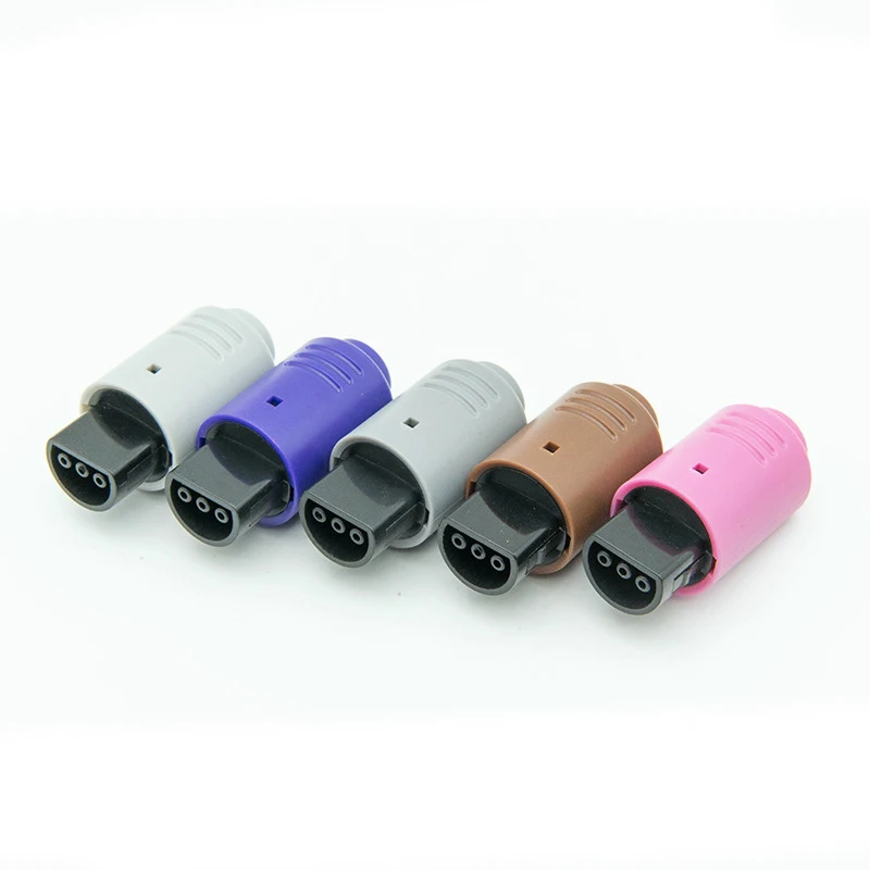Reemplazo de conector macho de 3 pines, enchufe de controlador de juego para controlador con cable N64, colorido - imagen 2