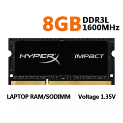 Memoria RAM DDR3L SODIMM 8GB 1600MHz – Compatible Portátil