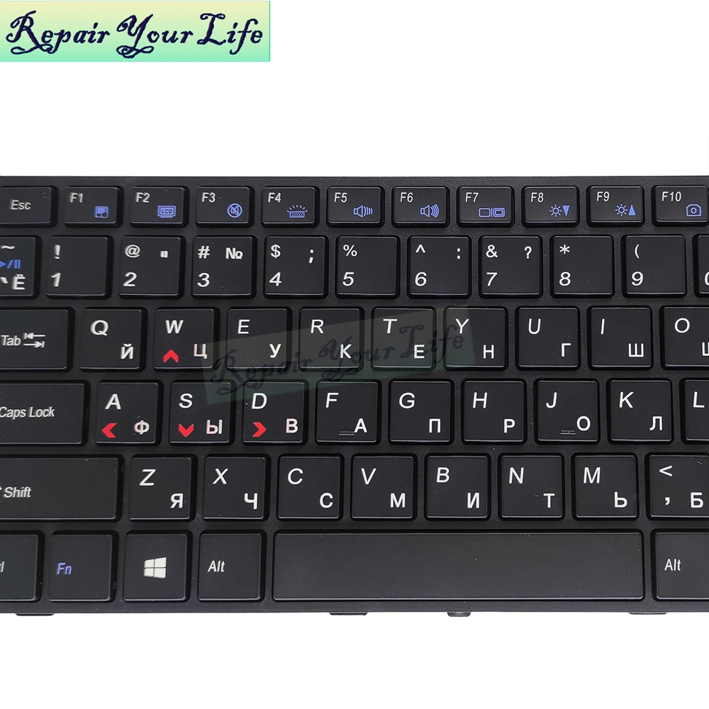Teclado retroiluminado en inglés y ruso de EE. UU. para Clevo P650 P650SG P651SG P650SE P651SE P655SE teclado 6-80-P6500-013-1 MP-13H83USJ430B - imagen 4