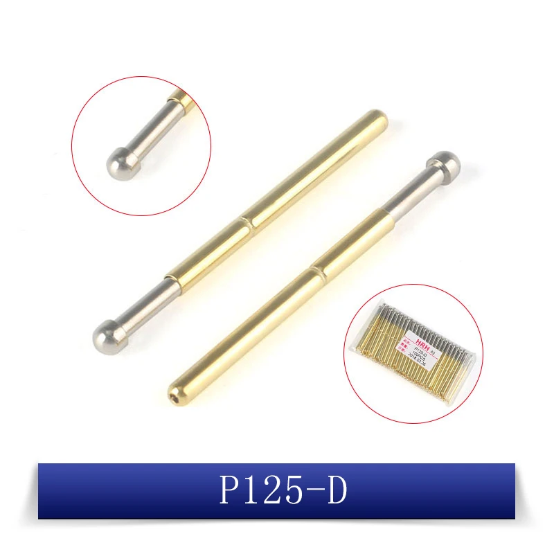 Sonda de prueba de resorte Pogo Pin, P125-A, P125-B, P125-D, P125-E2, P125-G2, P125-H, P125-J, P125-Q1, P125-Q2, 20 Uds. - imagen 5